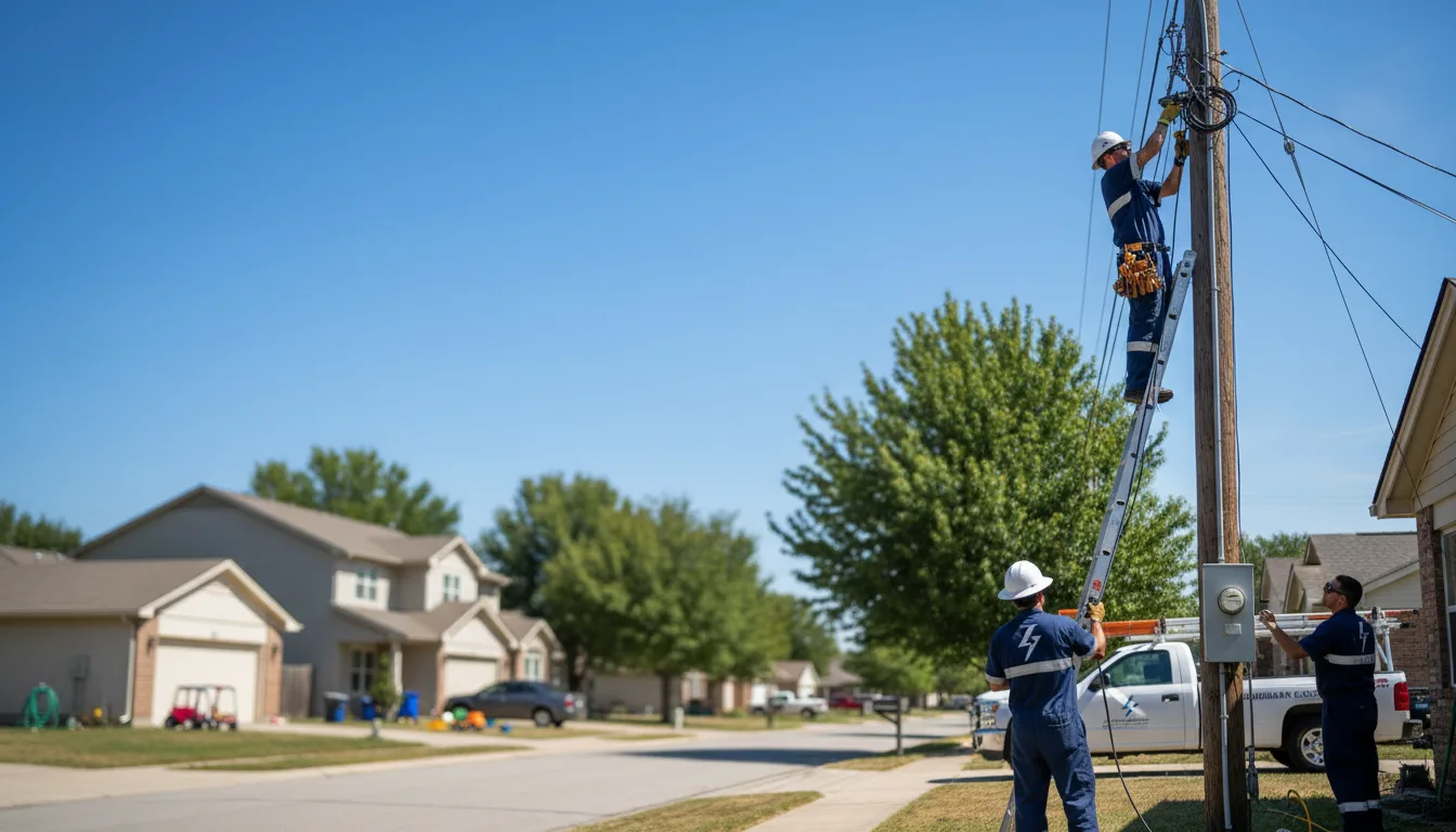 Residential electrician providing installation services in Saint Johns, OH